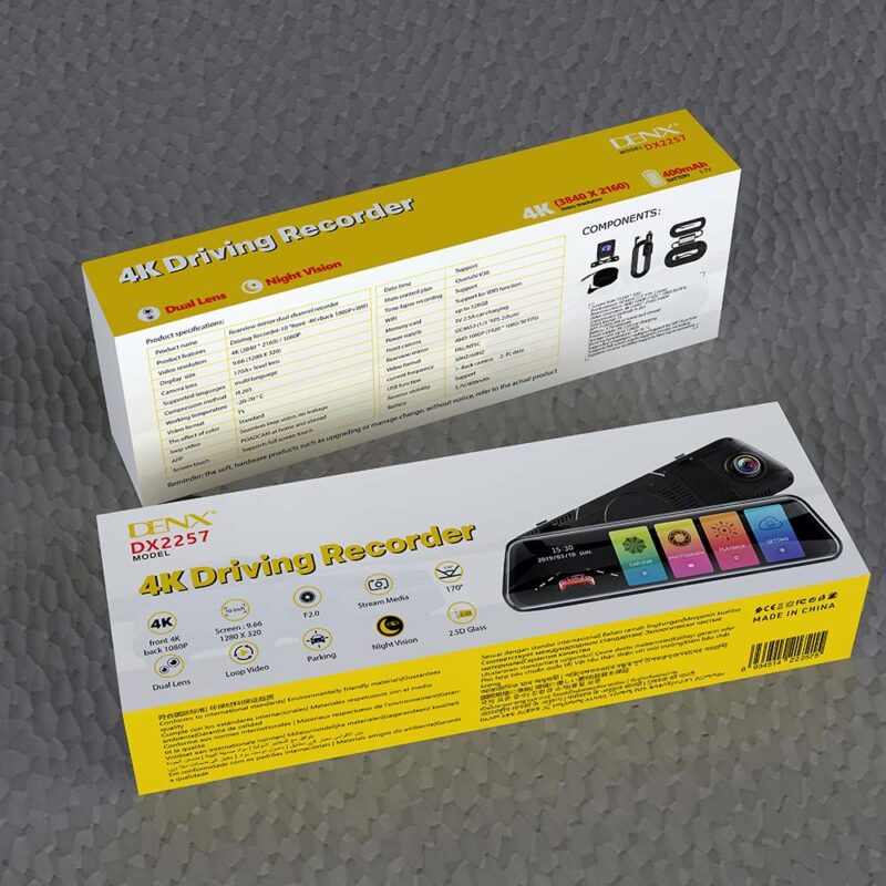 DX2257 - 4K Dash cam