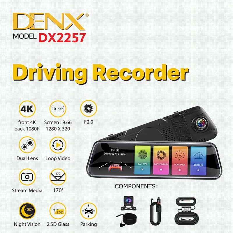 DX2257 - 4K Dash cam