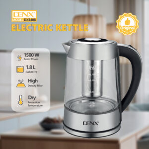 DX3408 - High borosilicate glass electric kettle